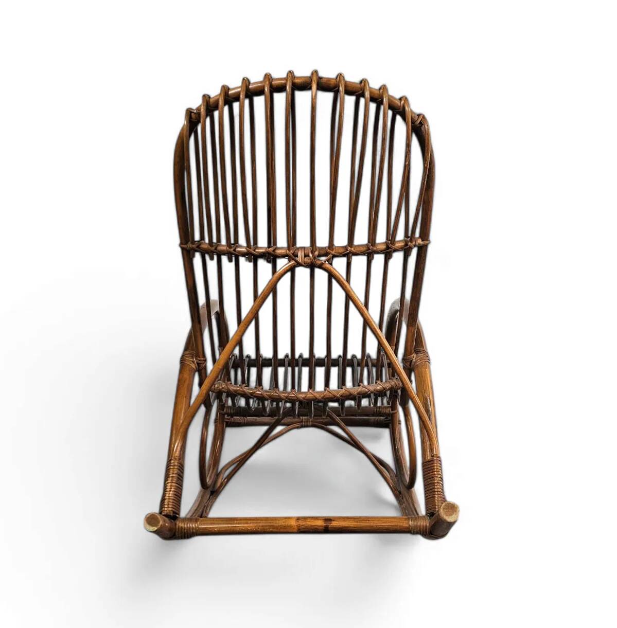 Rohé Noordwolde bent wicker / rattan rocking chair