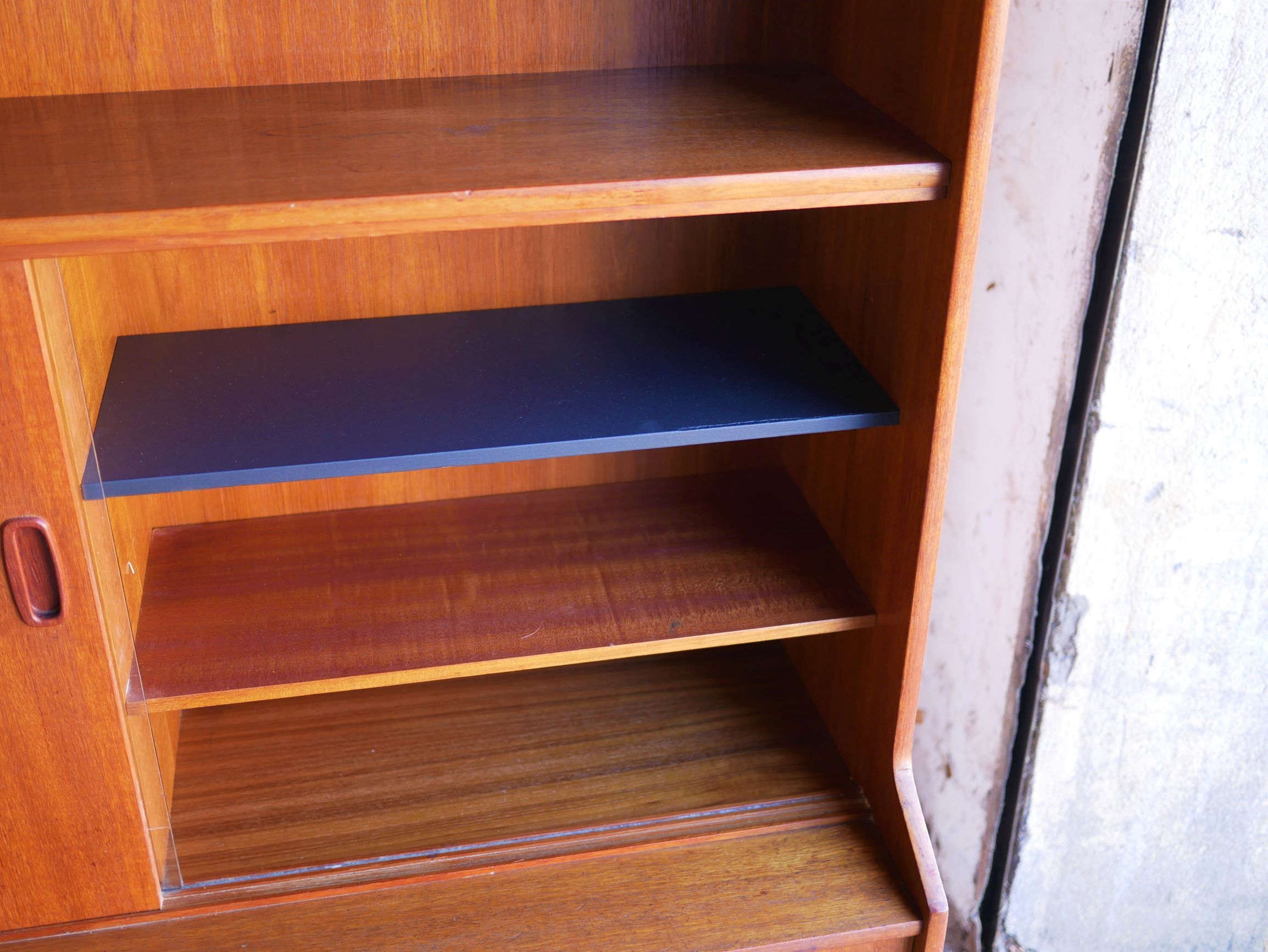 Scandinavian buffet teak model "Tilburg" by O.M.F Omer Meubel Fabriek to Samcom Lefèvre editions