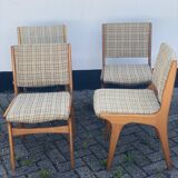Set of 4 danish vintage teak dining chairs