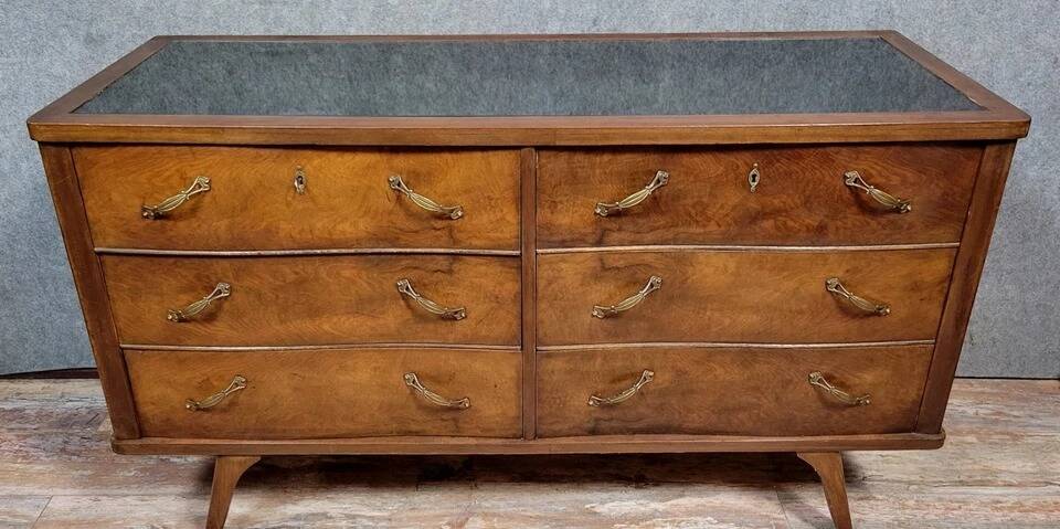 After Paolo Buffa: Italian Art Deco chest of drawers with 6 drawers