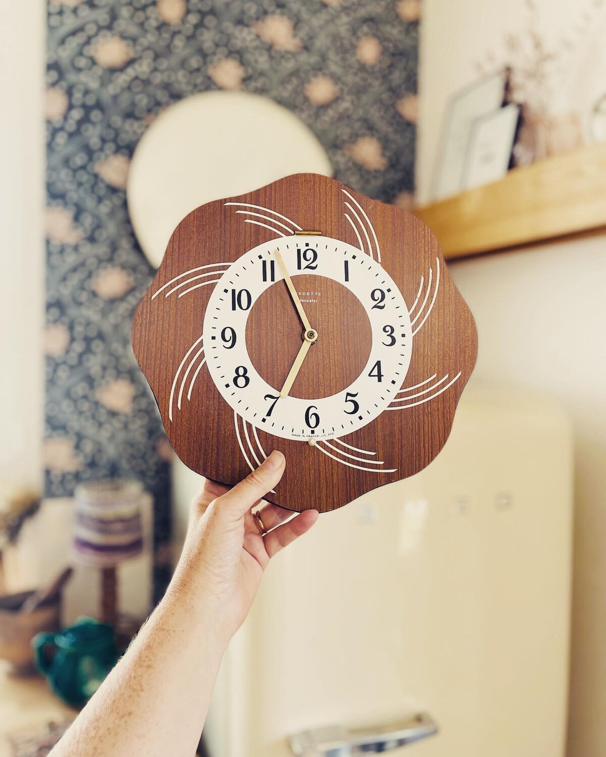 Horloge Murale Vintage Vedette Transistor - Occasion Fonctionnelle