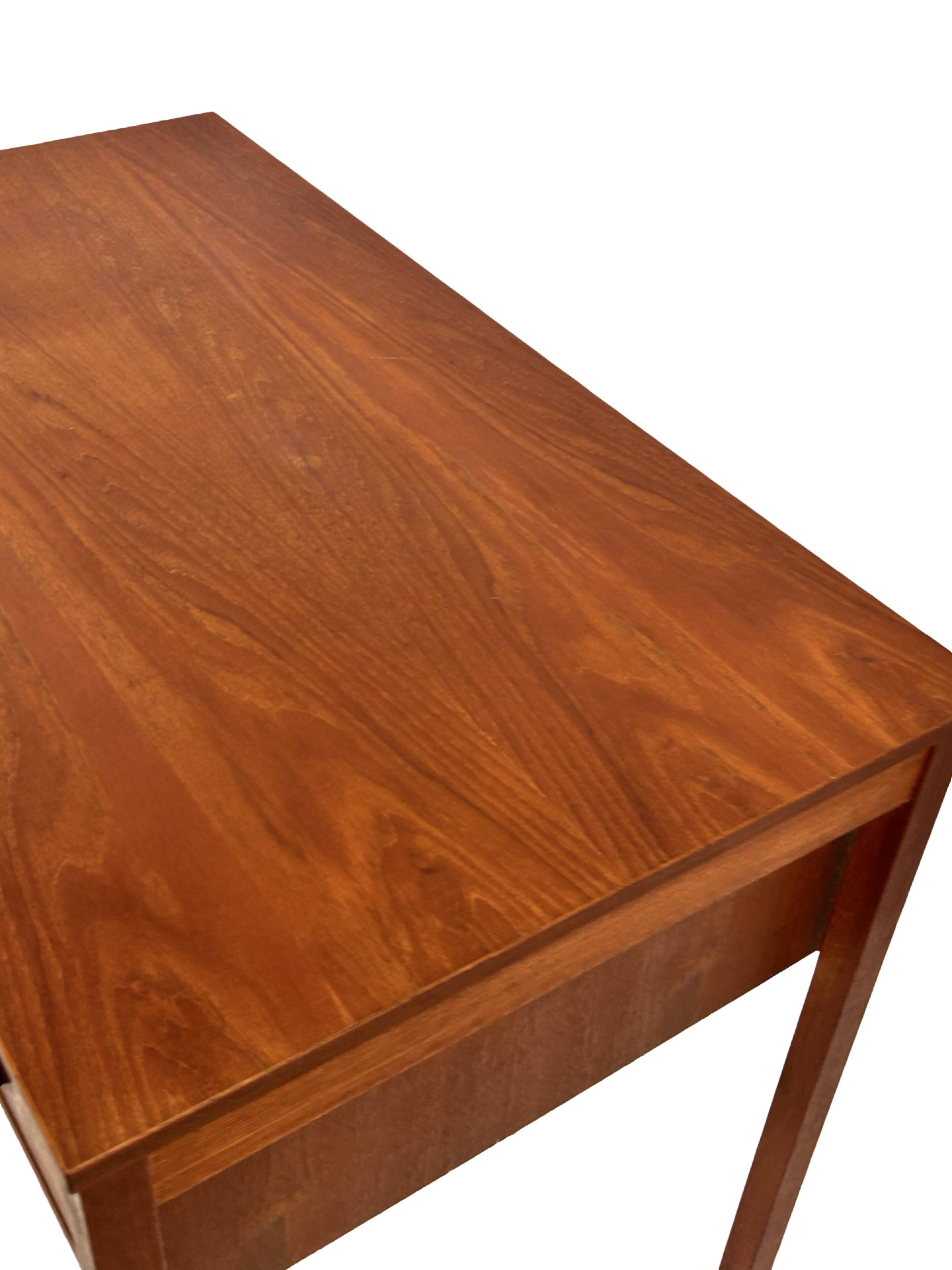 Vintage Danish teak compact Domino Mobler desk, 1960s