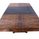 Art Deco Expandable Dining Table in Walnut Veneer & Chrome, France, 1930