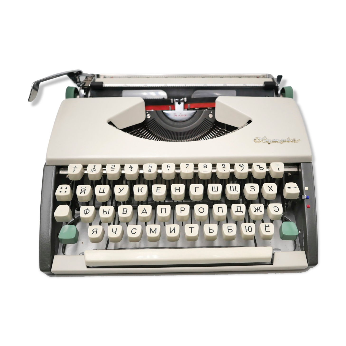Olympia De Luxe Cyrillic Beige Typewriter Revised Ribbon New