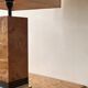 Majestic table lamp in elm burl, C.Mahey design 1970