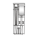 Mirror coat racks in wrought iron 1930 style Art deco
