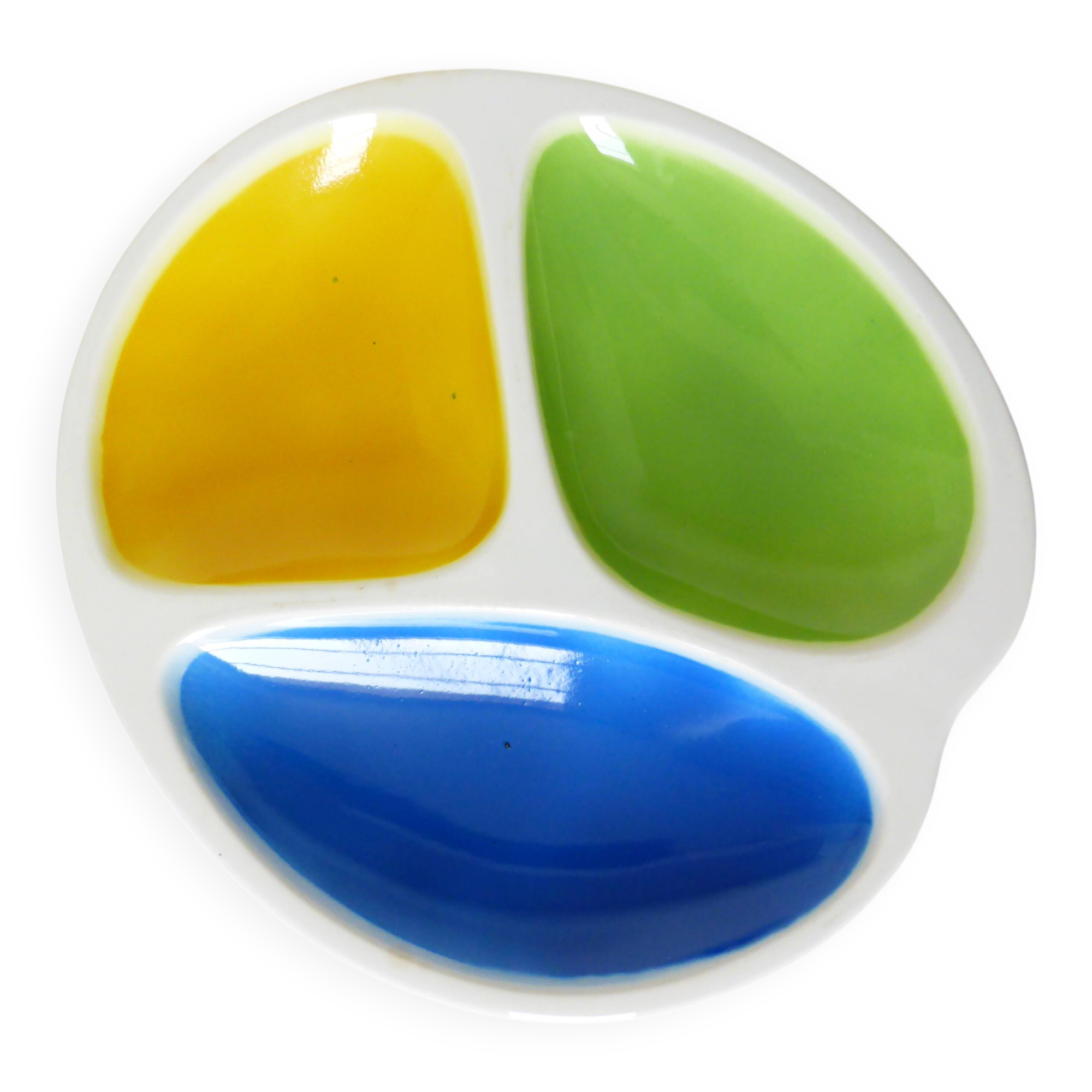 Multicoloured aperitif plate Gien 210773