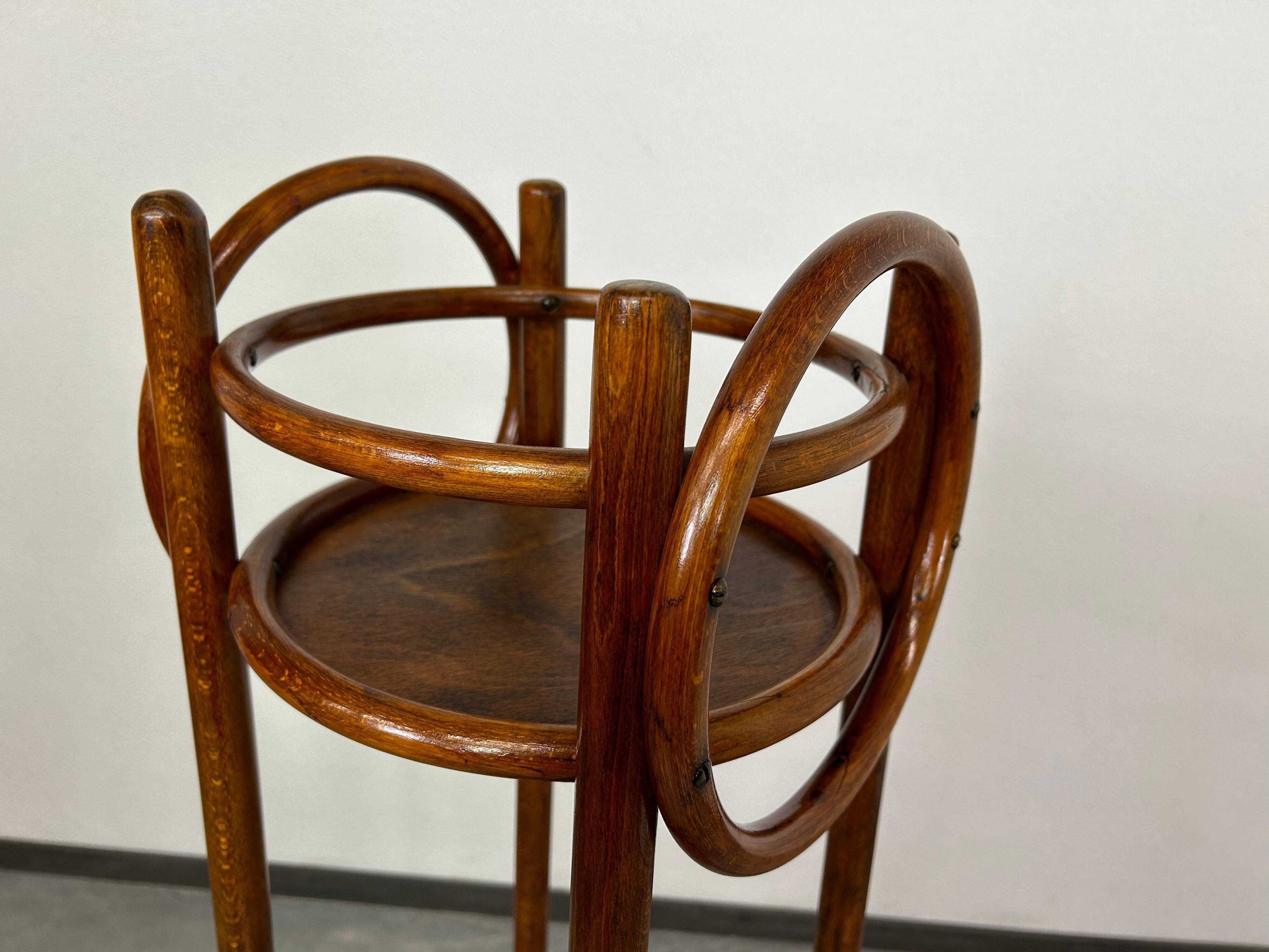 Bentwood side table attributed to Otto Wagner for Thonet.
