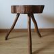 Tabouret en bois de ferme vintage
