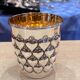 Timbale in solid silver and vermeil