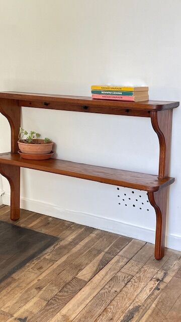 VINTAGE Solid Oak SHELF