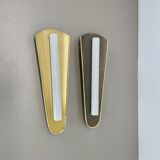 Set of 2 large 37 cm honeycomb theatre wall light elements, Germany, 1950