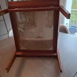 Roger Landault designer wooden cane armchair