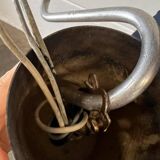 Vintage XL glass chandelier / Kinkeldey pendant light