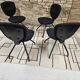 Lot 4 chaises ergonomiques design vintage
