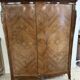 Louis XV style two-door wardrobe in rosewood.