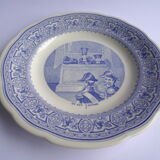 6 talking dessert plates Gien Museum