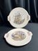 Lot of 2 Sarreguemines earthenware cake dishes from Ma Normandie circa 1950