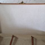 Antique leather and brass trunk/suitcase, high-end luggage circa 1930