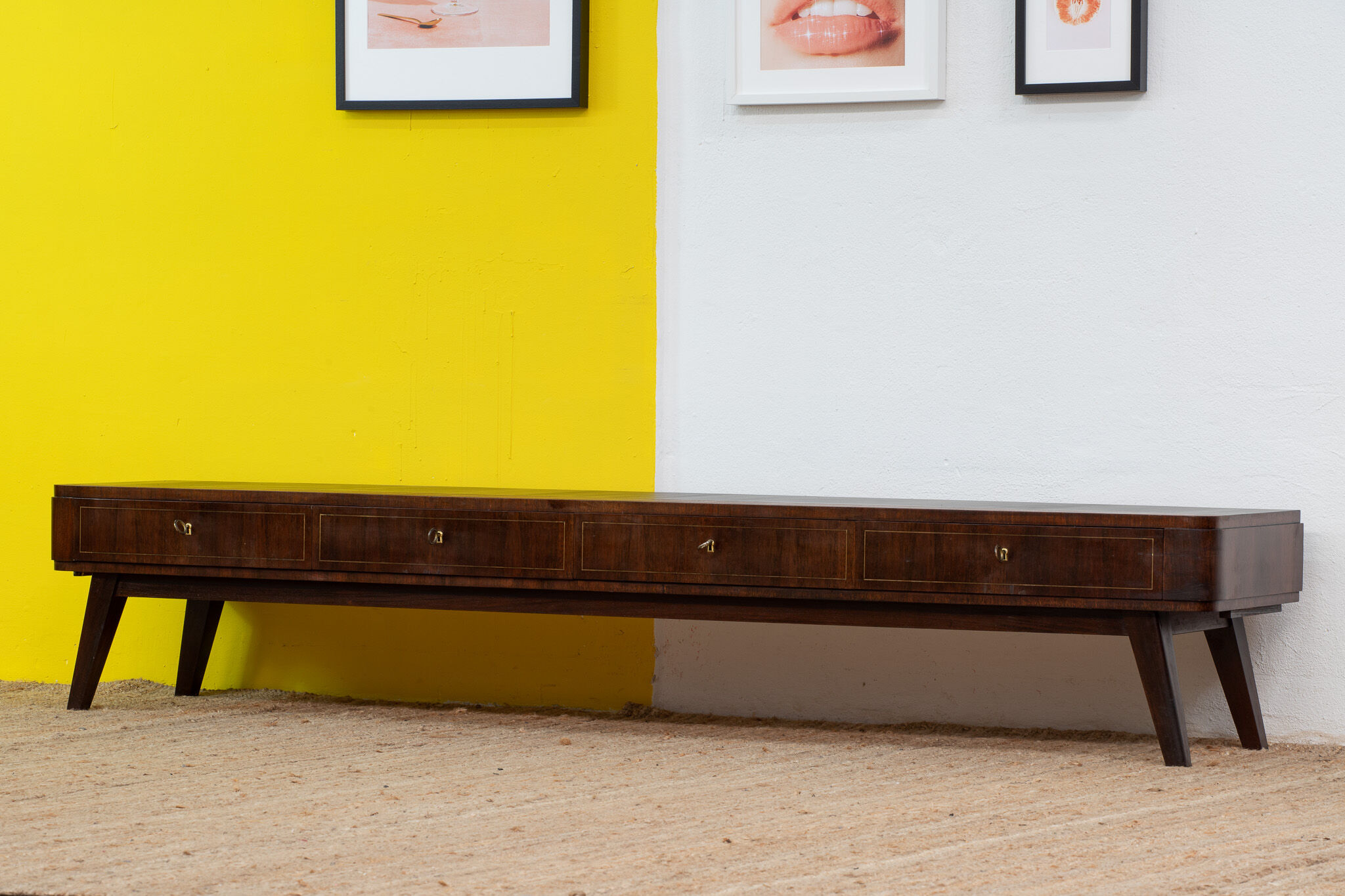 Vintage Scandinavian sideboard – 229 cm