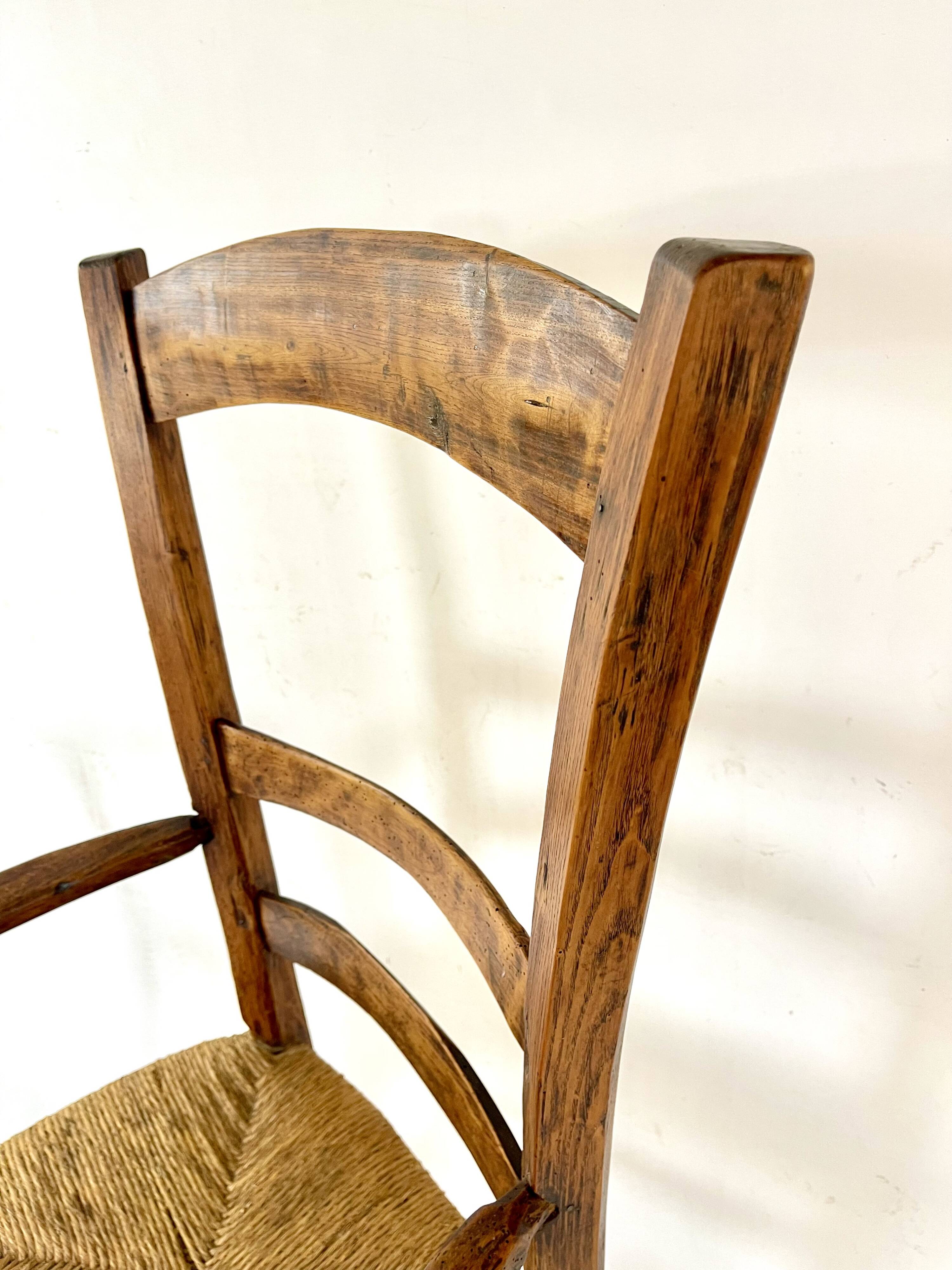 18th century rustic country armchair