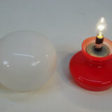 All glass table lamp by Valasske Mezirici, 1970s