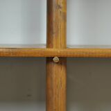 Handmade wooden bookshelf, 1960s