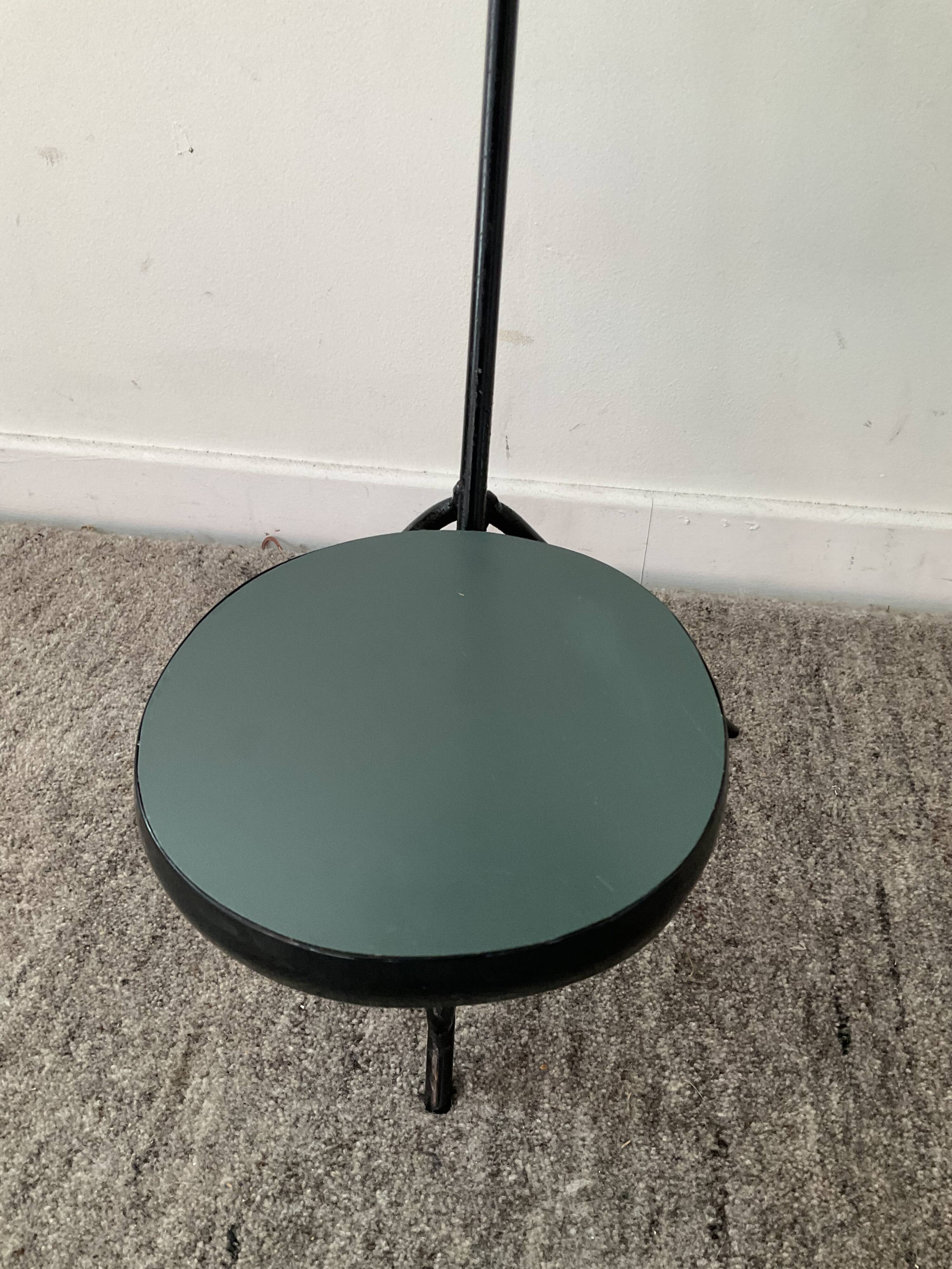 Vintage metal tripod plant holder and formica 60s