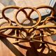 Vintage rattan plant stand – 1970s