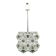 1970s Brutalist Glass Cube Pendant, Kamenický Šenov