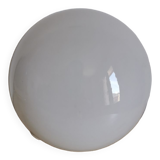 Ceiling lamp white opaline globe vintage