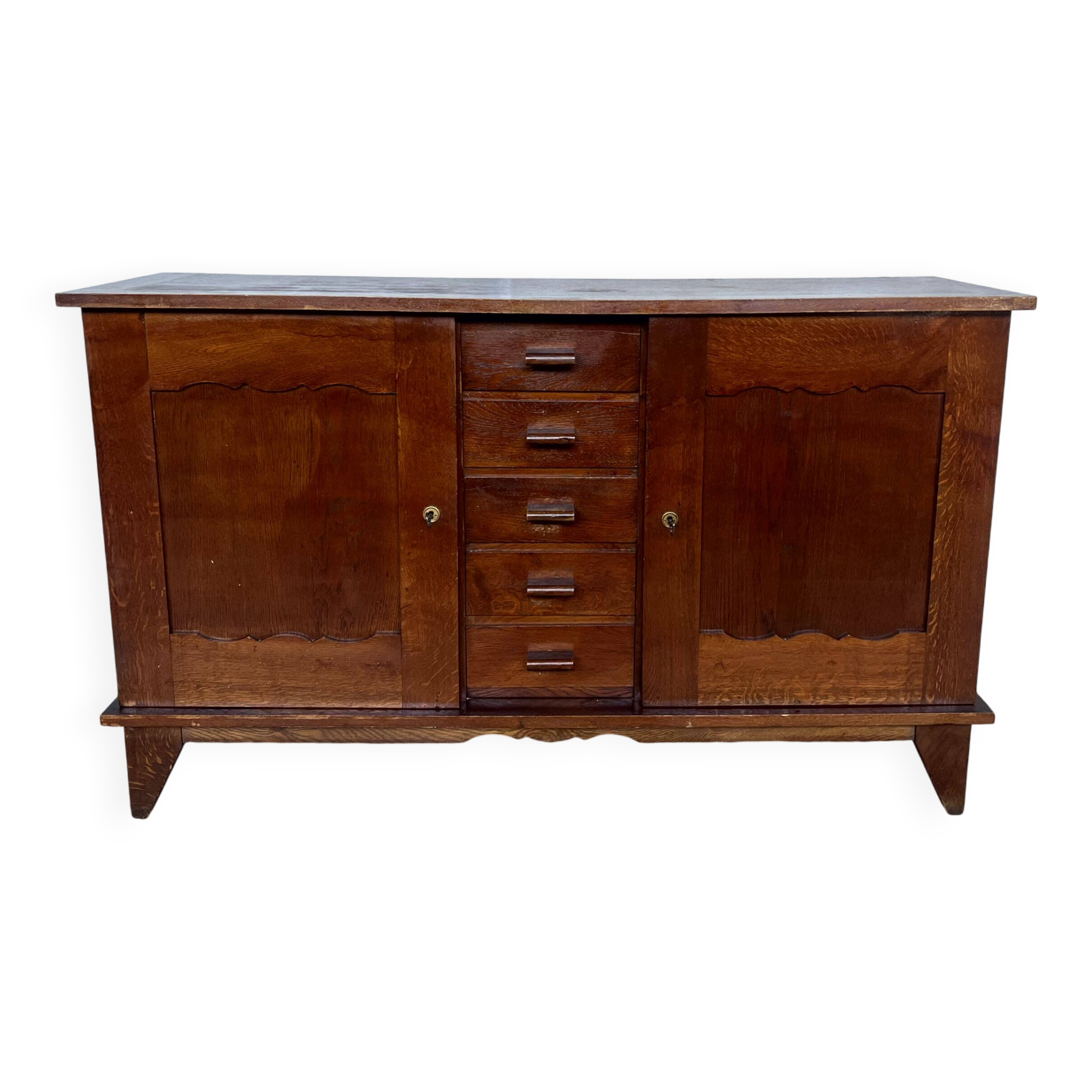 René Gabriel oak sideboard 1950 vintage design