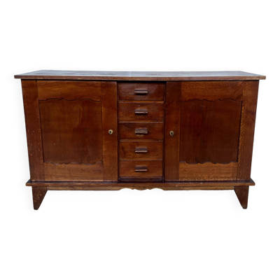 Enfilade rené Gabriel en chêne 1950 vintage design