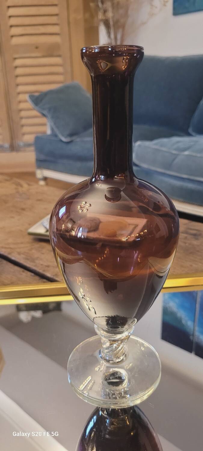 Vase verre italien 70's