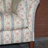 Large canapé Antique Howard & Sons Portarlington original tapestry ticking