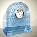 Signed Baccarat crystal desk clock