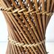 Tabouret en rotin et cannage forme tabouret Tam tam