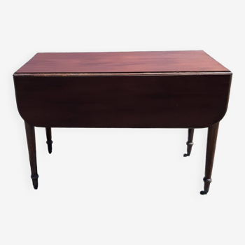 Mahogany shuttered table, flaps and 1 drawer