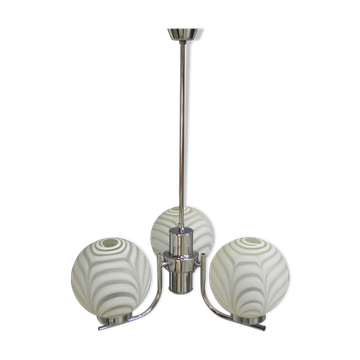 Lustre vintage avec 3 globes