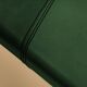 Maërl bench, sepia model, ebonized chestnut and green leather