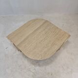 Italian travertine coffee table, 1980's