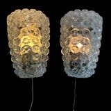 Helena Tynell Glashütte Limburg 1960 vintage Germany wall lights x2