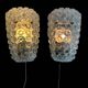 Helena Tynell Glashütte Limburg 1960 vintage Germany wall lights x2