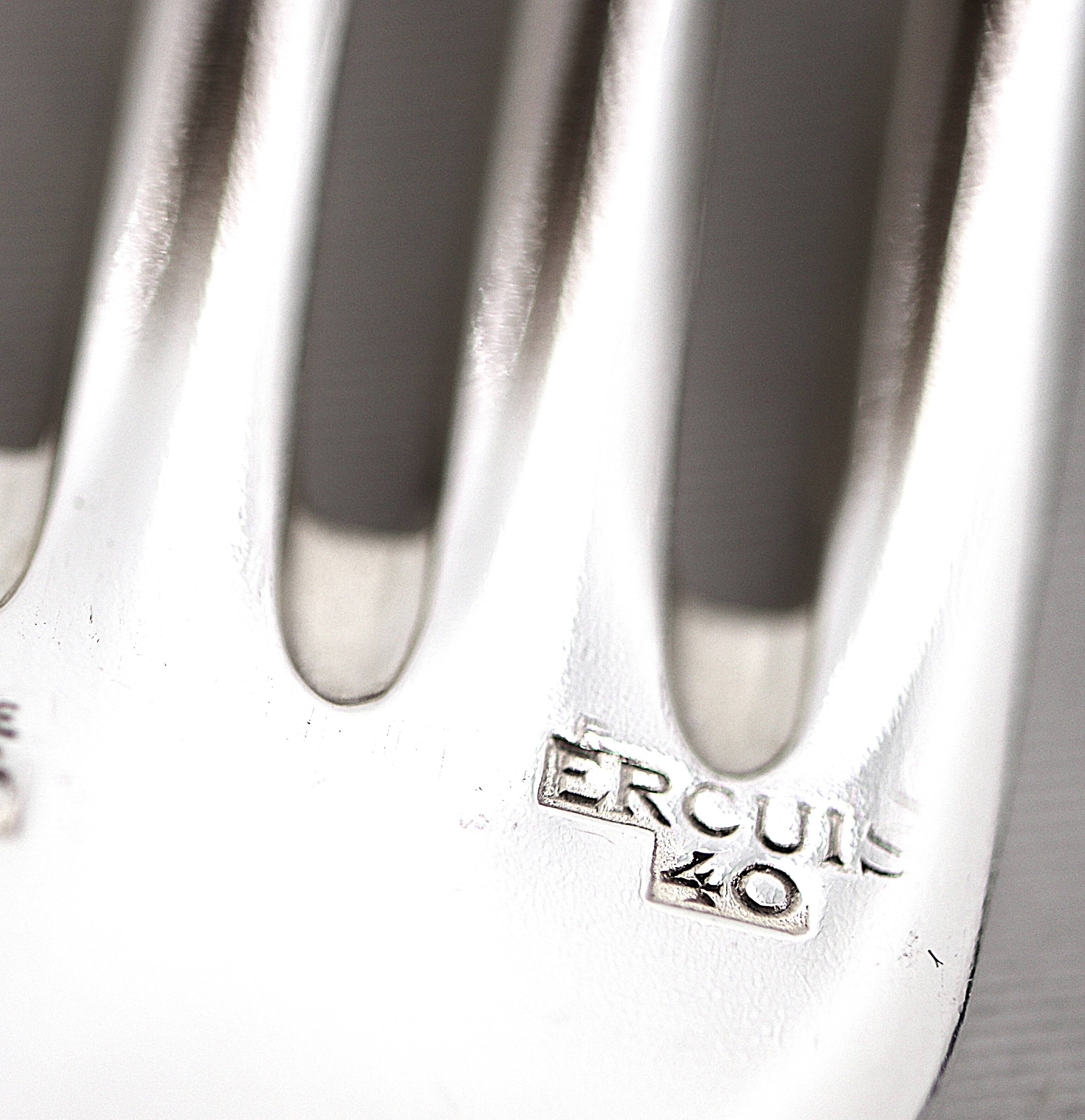 24 dessert spoons, Art Deco Ercuis