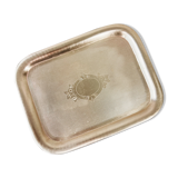 Golden and chiseled brass serving tray