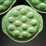4 plates with gien porcelain snails
