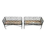 Wrought iron planters