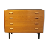 The 1960s teak chest of drawers