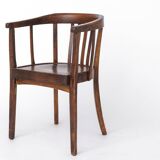 Vintage Armchair 1950s Germany, Beech Wood, Mid Century Accent Chair