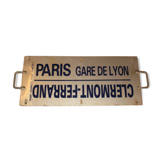 Plaque de destination SNCF
